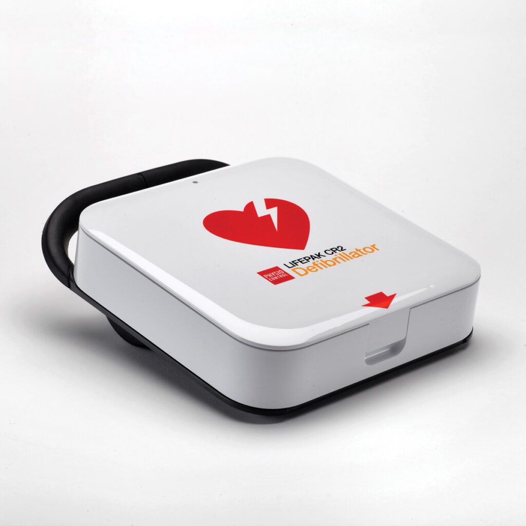 Defibrillator Physio Control LifePak CR2 seitliche Ansicht