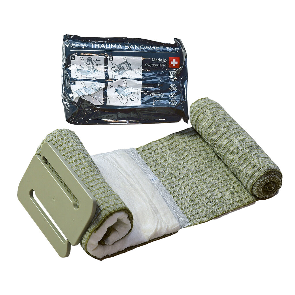 Traumabandage Hartmann geöffnet