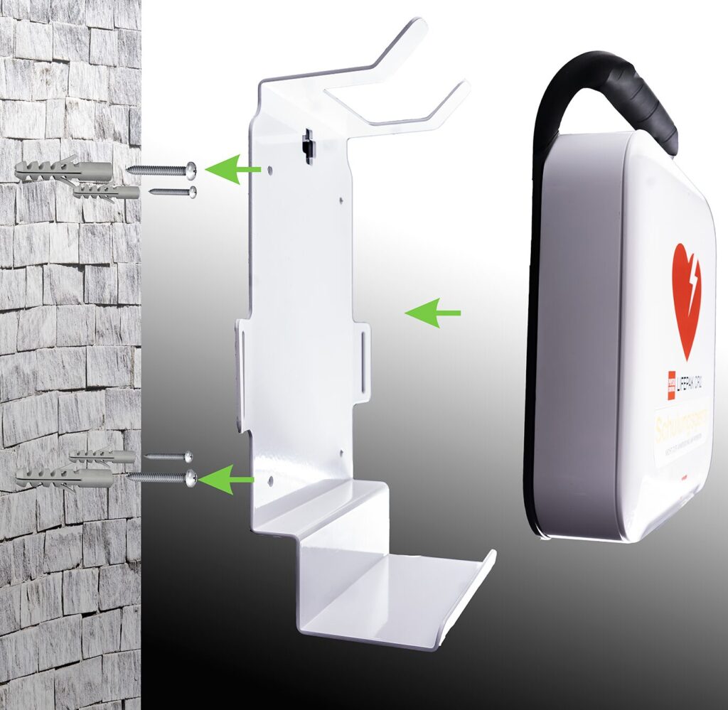 Lifepak CR2 ohne Tasche Halterung Montage