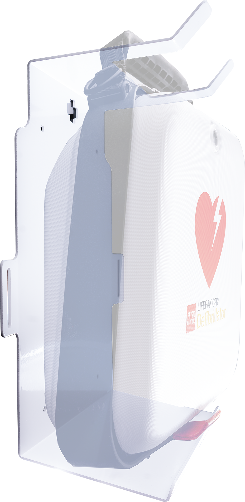 Wandhalterung LifePak CR2 mit Tasche transparent